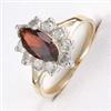 Image 1 : 2 ctw Garnet & Diamond Gold Ring
