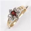 Image 1 : 1 ctw Garnet & Diamond Gold Ring