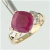 Image 1 : 3 ctw Ruby & Diamond Gold Ring