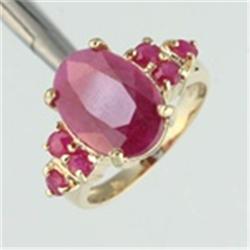 4 ctw Genuine Ruby Ring