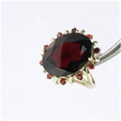 12.00 ctw Garnet Gold Ring
