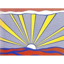 Lichtenstein "Sunrise" Original Screen-print 1965
