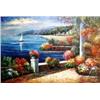 Image 2 : Haman "Ocean view" Signed Orig Oil on Canvas