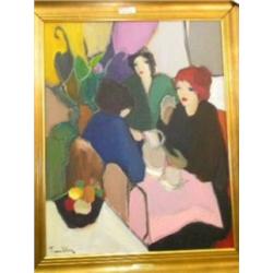 Tarkay Original Oil on Canvas