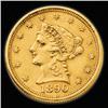 Image 1 : $2.5 Gold Liberty US Coin-  1890's-XF Plus