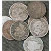 Image 1 : Lot of (10) Early 1900's Barber Dimes-