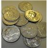 Lot of 10 Franklin 90% Silver Halves-Circulated