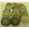 Lot of 20 Barber Half Dollars