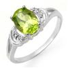1.55 ctw Peridot Diamond Ring