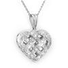 0.38 ctw Diamond Heart Necklace