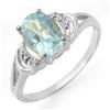 Image 1 : 1.06 ctw Blue Topaz Diamond Ring
