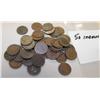 Image 1 : Lot of 50 Indian Head Cents- Average Circulated
