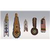 Image 1 : Five Beaded Pieces, Apache, Sioux, Northern Plains 