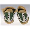 Northern Plains Beaded Baby Moccasins, 4", 19th century