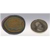 1862 Abraham Lincoln Peace Medal with Beaded Bag