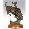 Image 1 : Herb Mignery, bronze, 15" x 12" x 7", Daddy of Em All - A Cheyenne Tradition