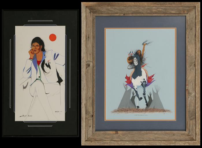 Dana Tiger, two paintings