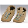Image 1 : Northern Cheyenne Beaded and Fringed Moccasins, 1910