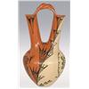 Image 1 : Jemez Pottery Wedding Vase, 18 1/4" x 9 1/2", signed C. Tosa Jemez Walatowa