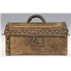 Image 1 : 19th Century Hide Covered and Tacked Document Box