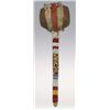 Image 3 : Sioux 19th Century War Club, 19" long, and 19th Century Beaded Berry Masher, 8" long