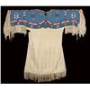 Image 1 : Sioux Woman's Beaded Dress with Matching Hairpipe Bone Breastplate, 51" x 70", C. 1910-1915, fine co
