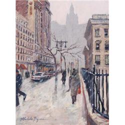 Michele Byrne, The Municipal Building, Signed Canvas Print