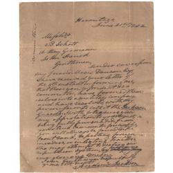 Andrew Jackson ALS 1842