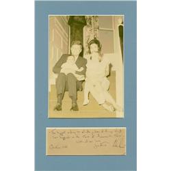 JFK & Jackie Kennedy Autographs/Photo
