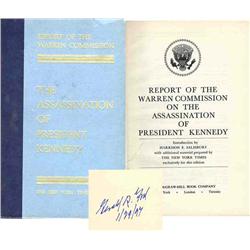 Gerald Ford Signed Warren Report