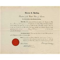 Warren G. Harding DS 1922