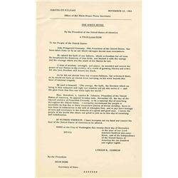 JFK Assassination Press Release