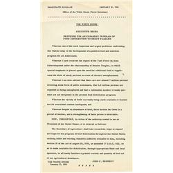 JFK's First Executive Order 1961