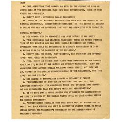 JFK Warren Commission Teletype