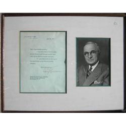 President Harry Truman TLS 1947