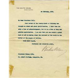 Woodrow Wilson League of Nations TLS