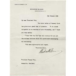 Woodrow Wilson TLS 1923