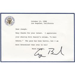 George Bush TLS “A Dull Debate”