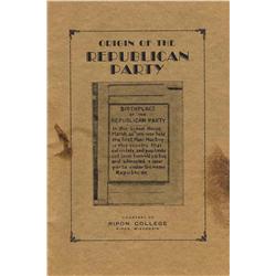 Origin Republican Party 1854