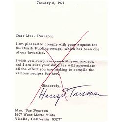 Harry S. Truman TLS 1971