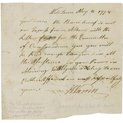 Joseph Warren ALS 1775