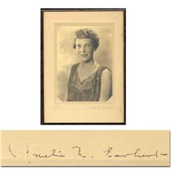 Amelia Earhart Signed Photo