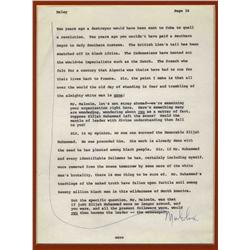 Malcolm X Signed Alex Haley Interview