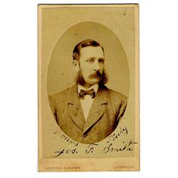 1874 Joseph Smith CDV Signed