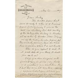 P.T. Barnum ALS to Bailey 1889