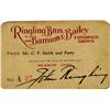 Image 1 : John Ringling Signed Pass 1926
