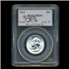 Image 3 : 1964 Washington 25c Quarter Coin Graded PCGS MS65 (COI-5368)