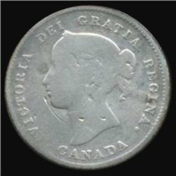 1894 Canada 5 Cent Better Grade Scarce Date (COI-7117)