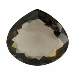 30.42ct Gorgeous Shimmering Smoky Quartz Pear Cut (GEM-21780)
