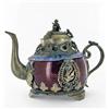 Image 2 : Vintage Chinese Cloisiet & Stone Decorative Teapot 4" (ANT-861)